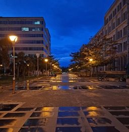 IIT Hyderabad at dusk